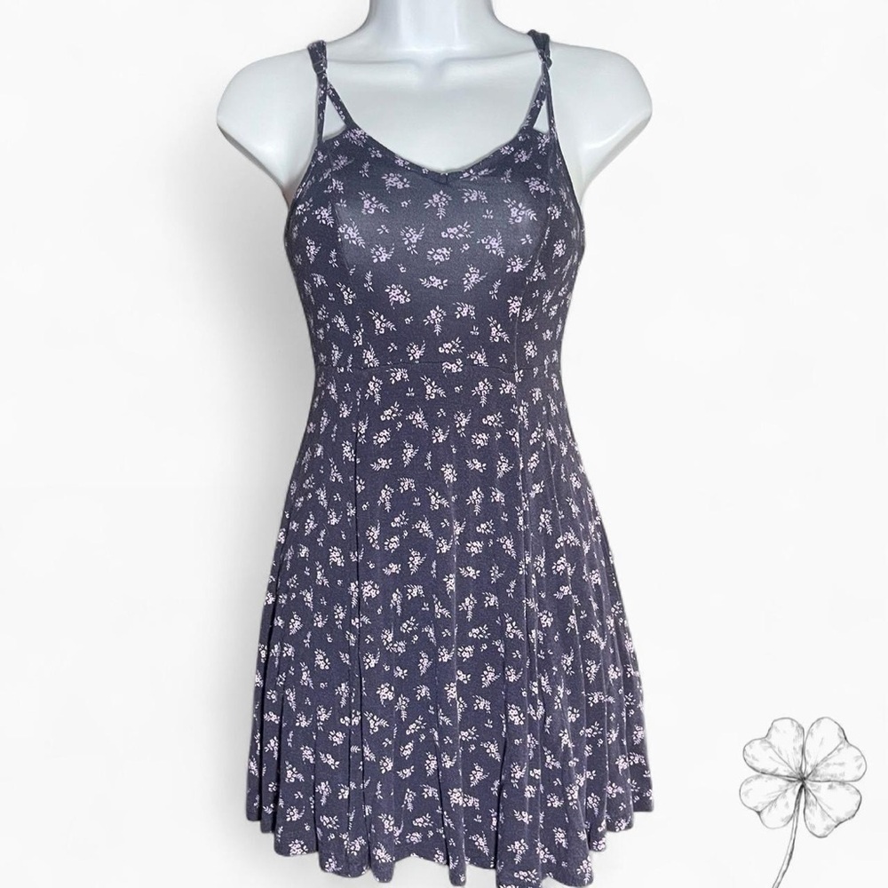 Mudd Navy Floral Dress